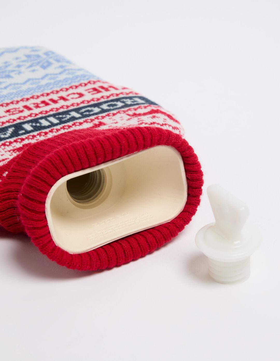Botija para Água Quente com Capa em Malha, Vermelho