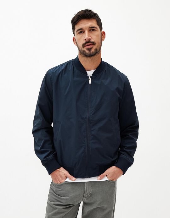 Comprar Online Blusão Bomber, Homem, Azul Escuro