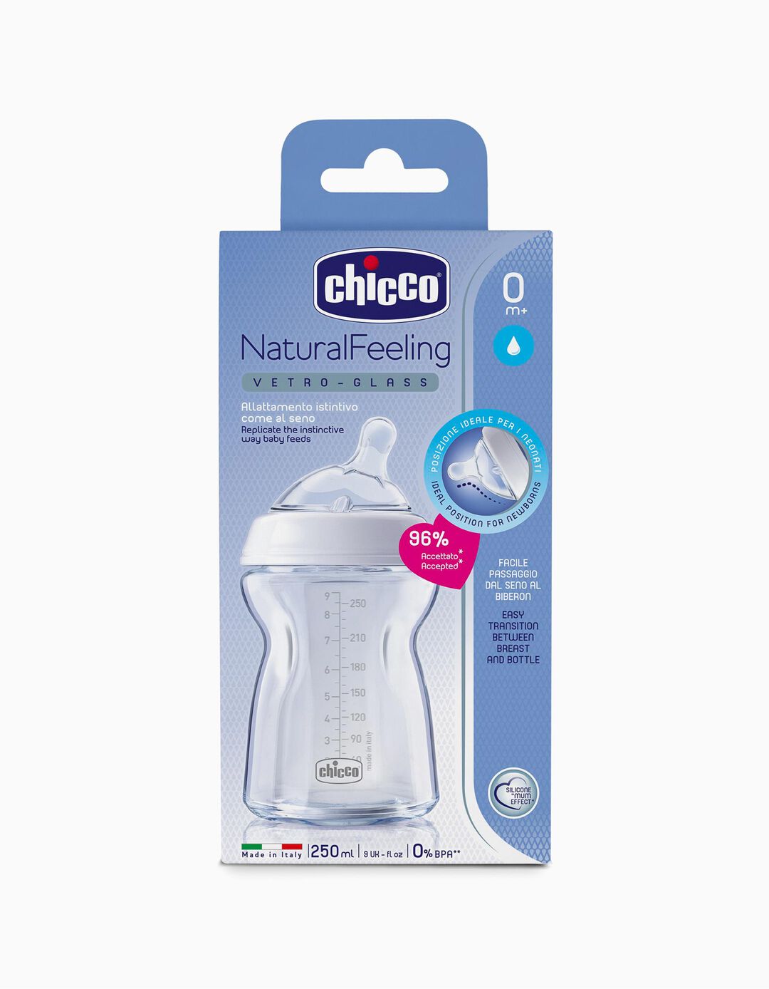 Biberão 250ml Natfeel Chicco 0m+