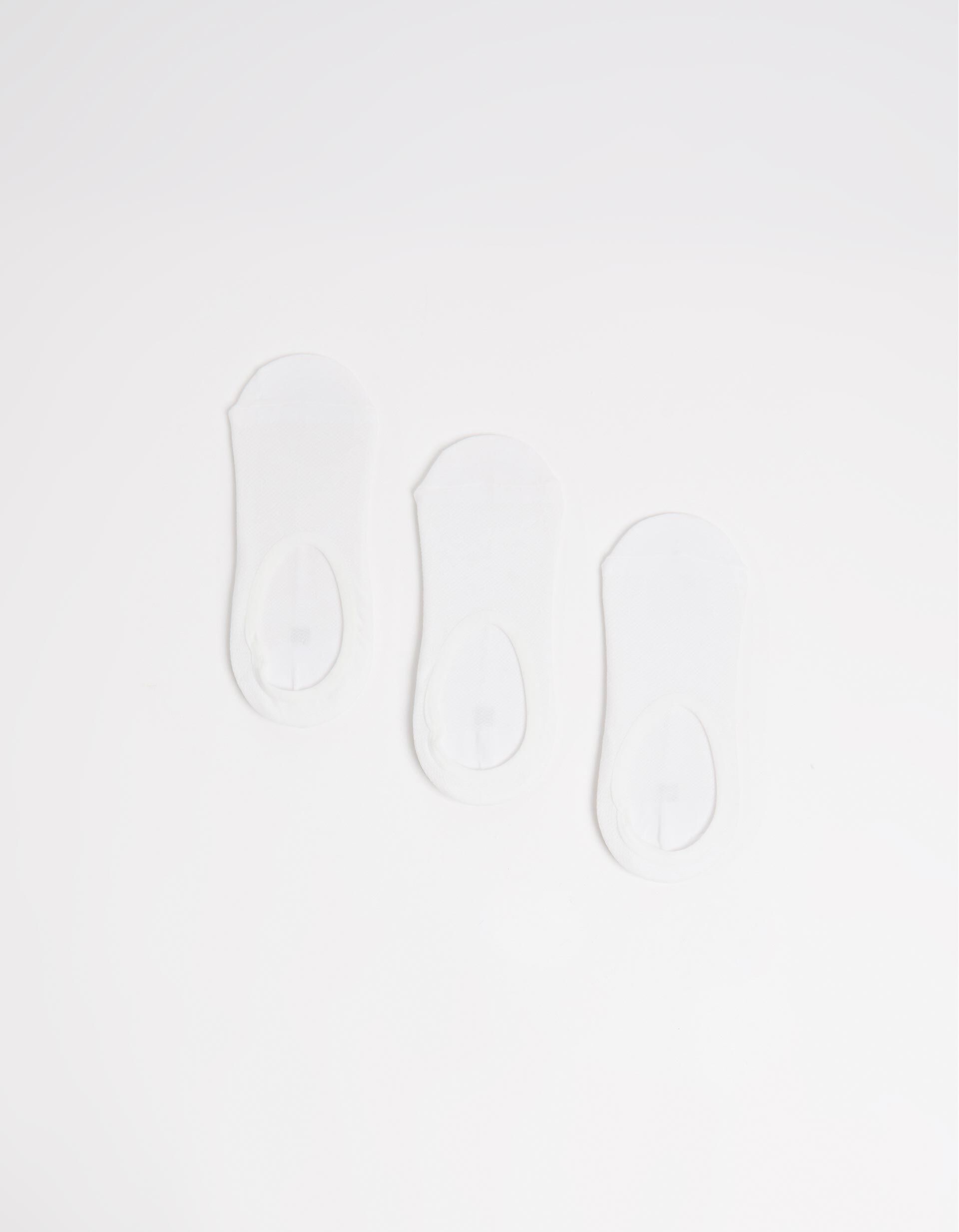 Pack 3 Pares de Meias Pezinhos, Homem, Branco