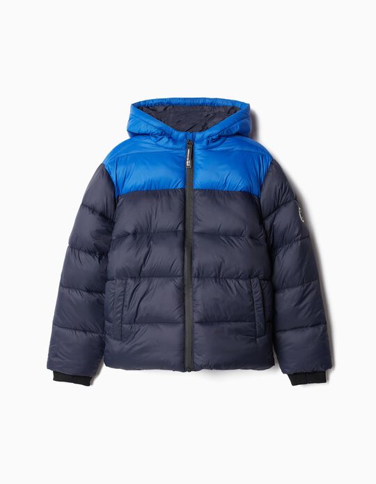 Comprar Online Casaco Acolchoado Capuz, Menino, Azul Escuro
