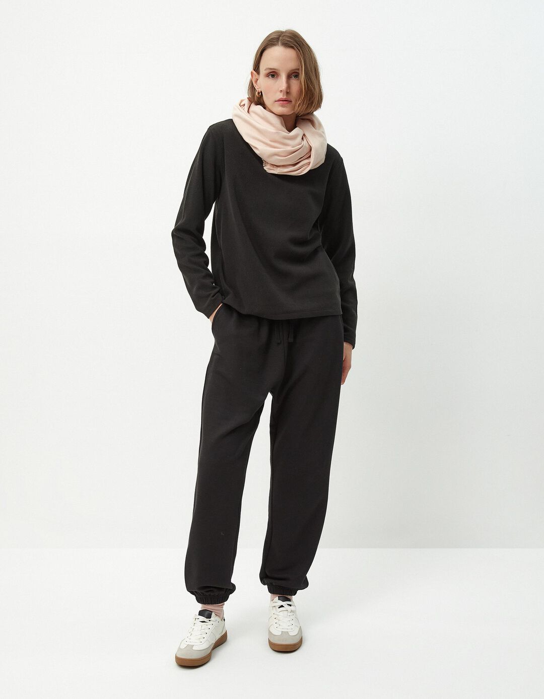 Joggers de Felpa, Mulher, Preto