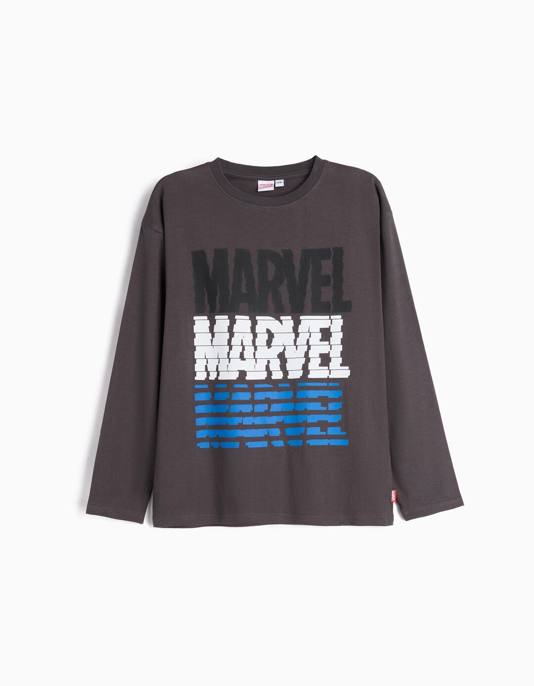 T-shirt de Manga Comprida 'Marvel', Menino, Cinzento Escuro