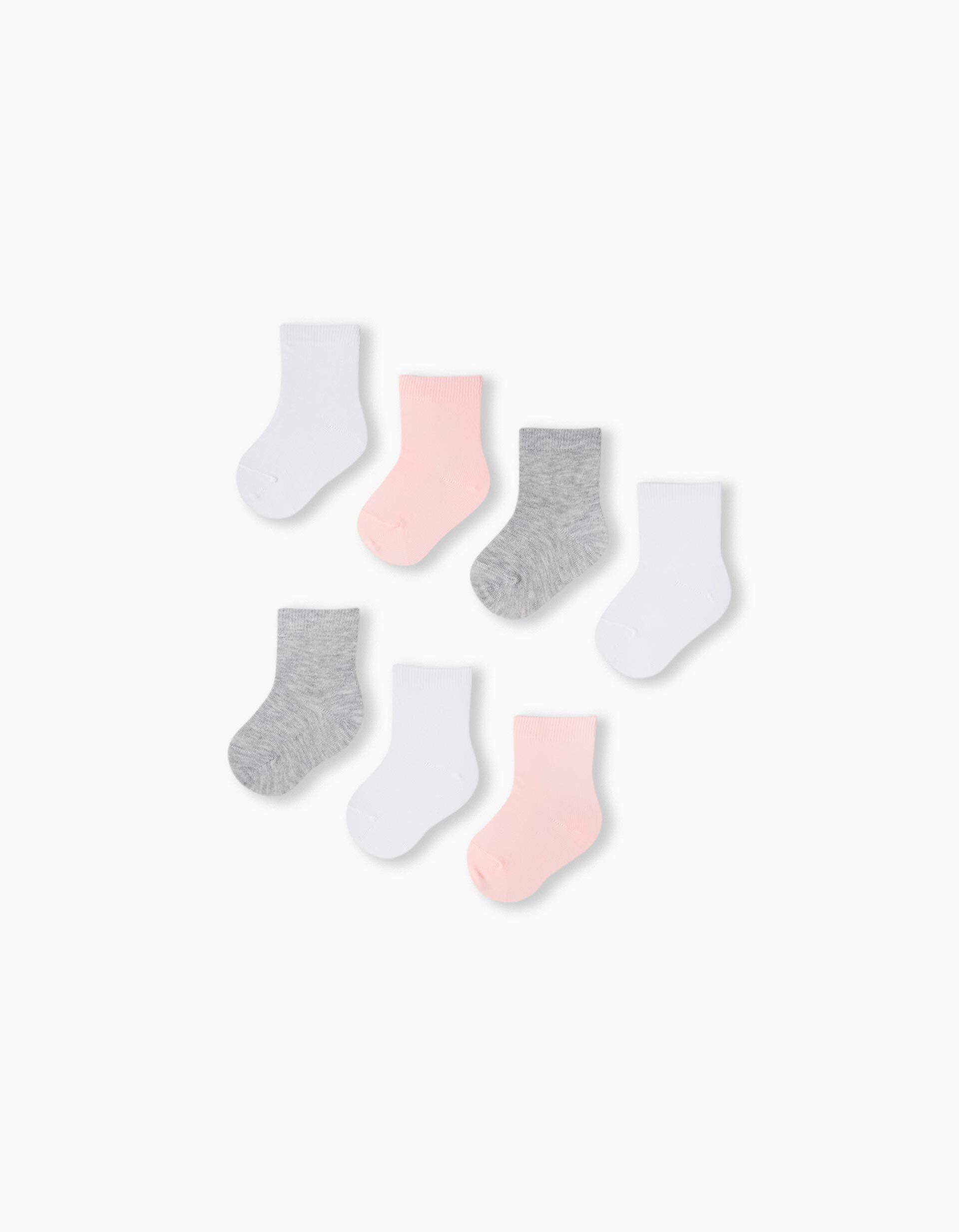 Pack 7 Pares de Meias Canela, Menina, Multicor