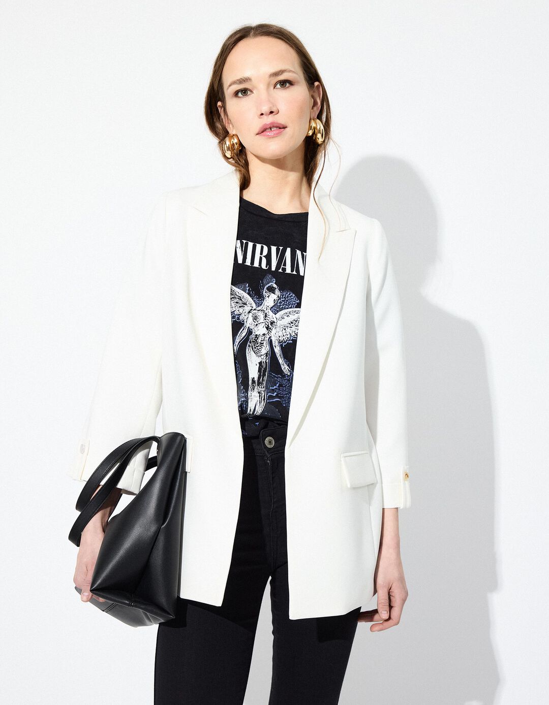 Blazer, Mulher, Bege Claro