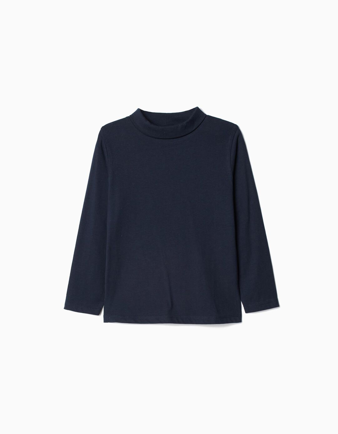 Camisola de Gola Alta, Menino, Azul Escuro