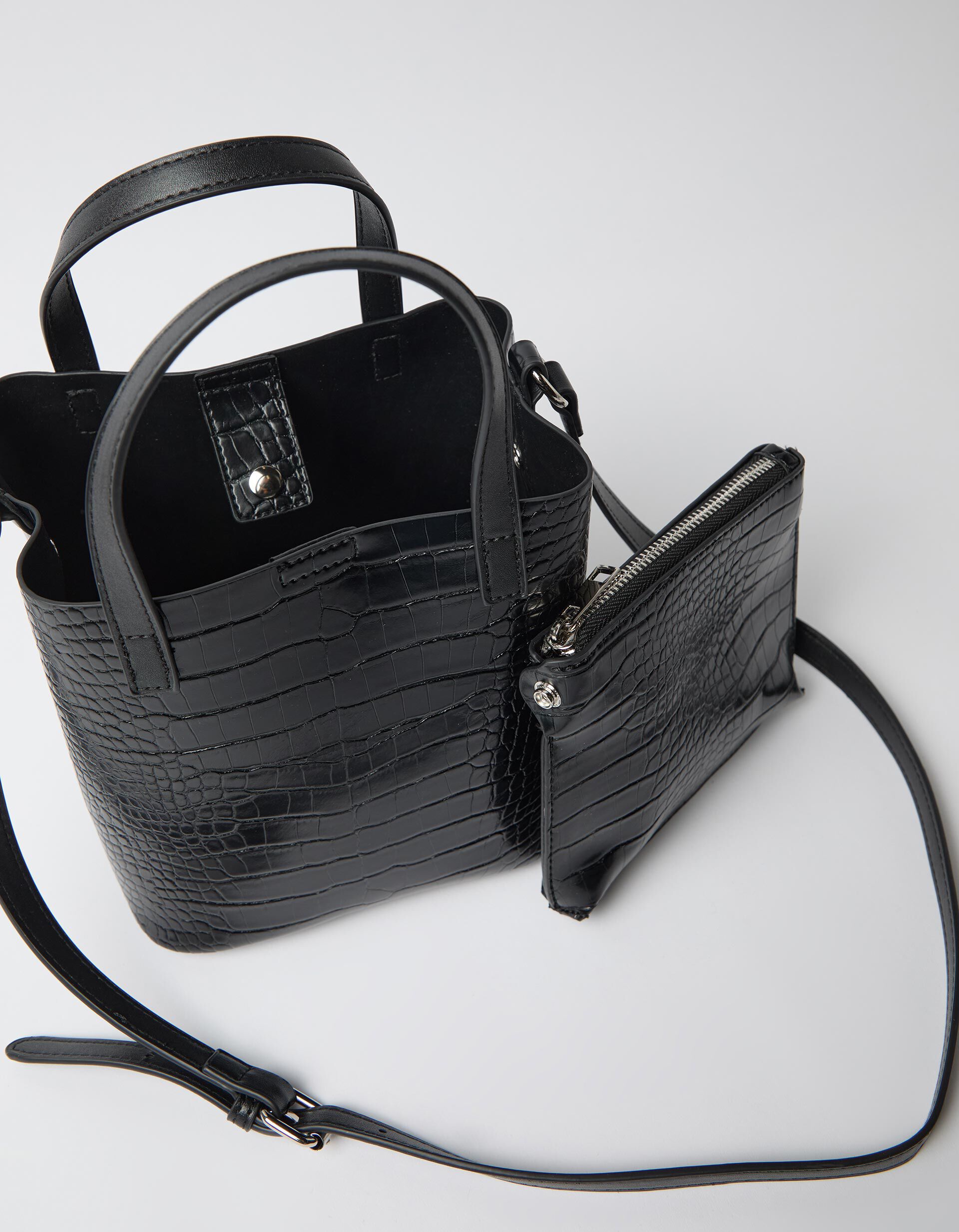Mala Bucket Mini, Mulher, Preto