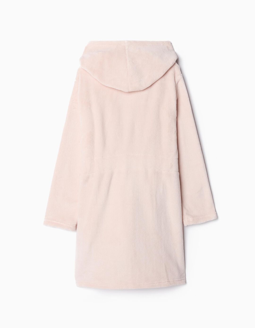 Robe de Felpa Capuz, Menina, Rosa