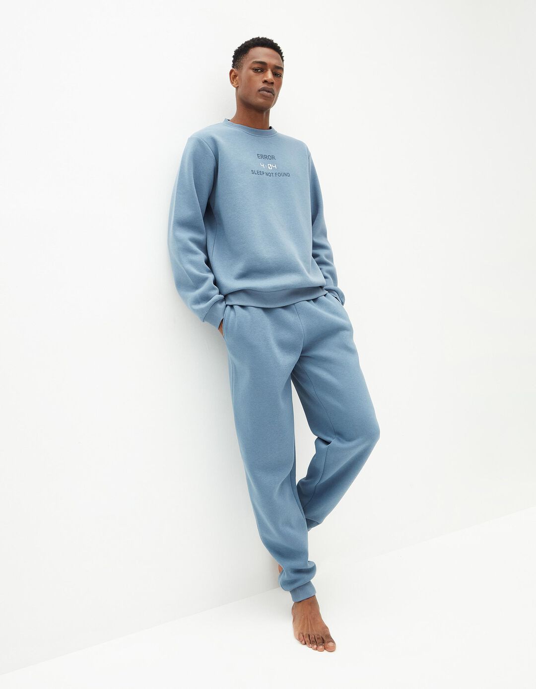 Pijama, Homem, Azul