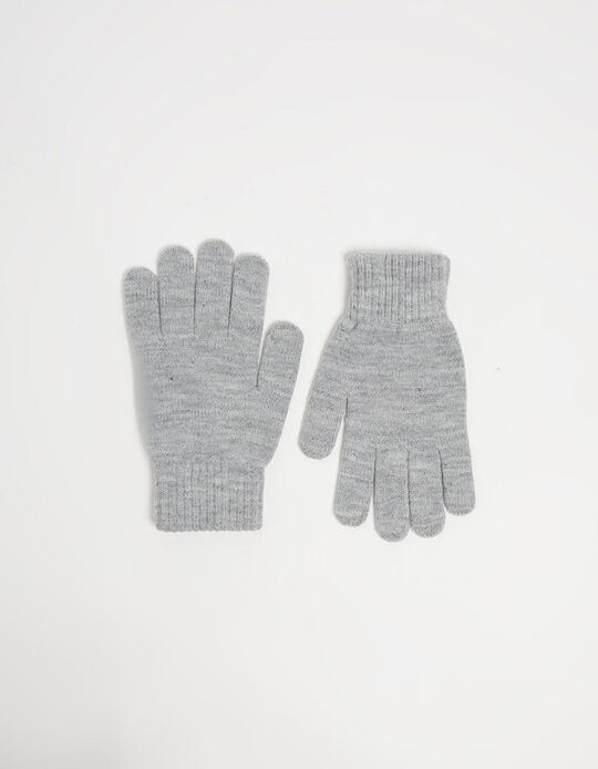 Comprar Online Luvas Malha, Homem, Cinzento