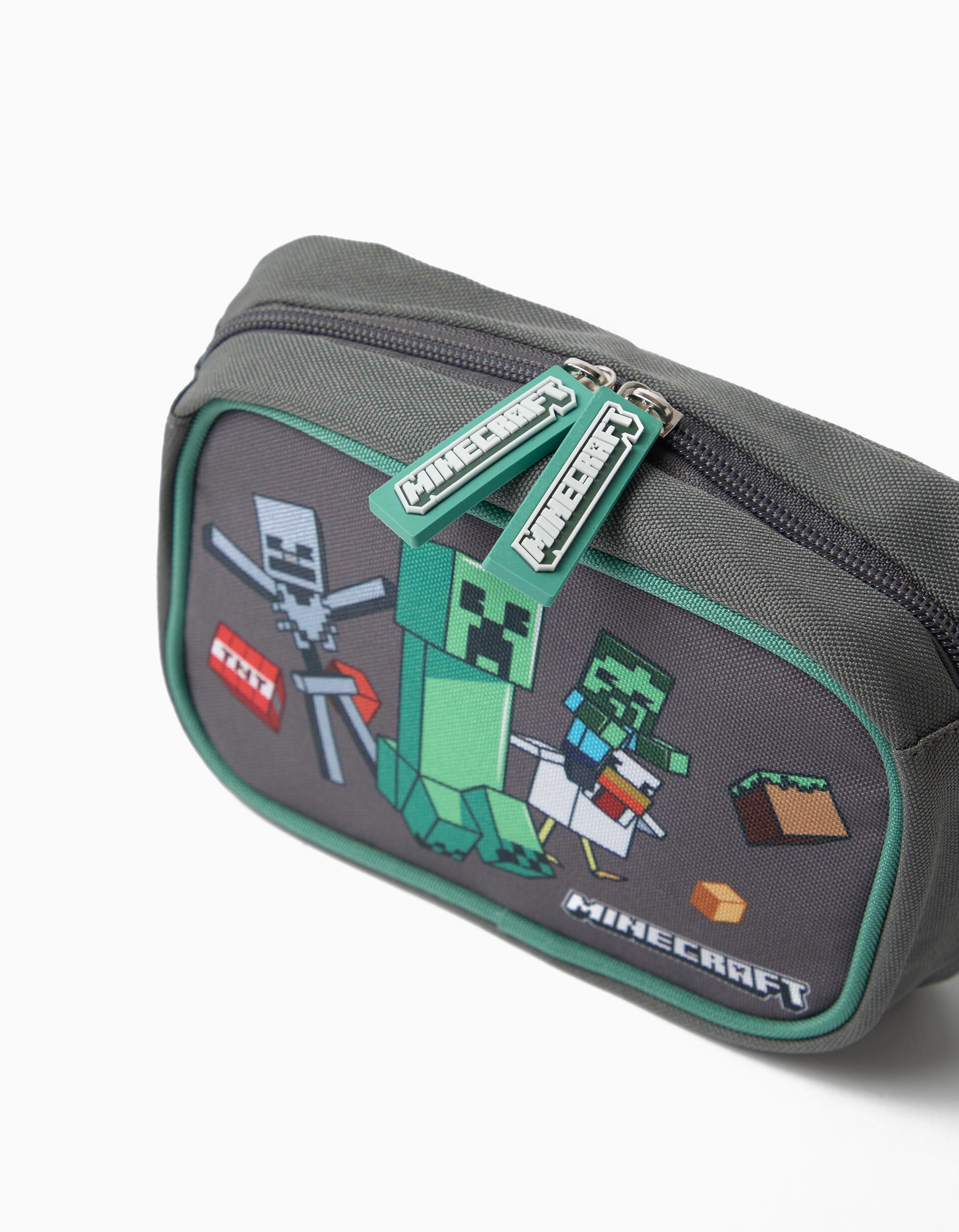 Bolsa De Cintura 'Minecraft', Menino, Cinzento Escuro