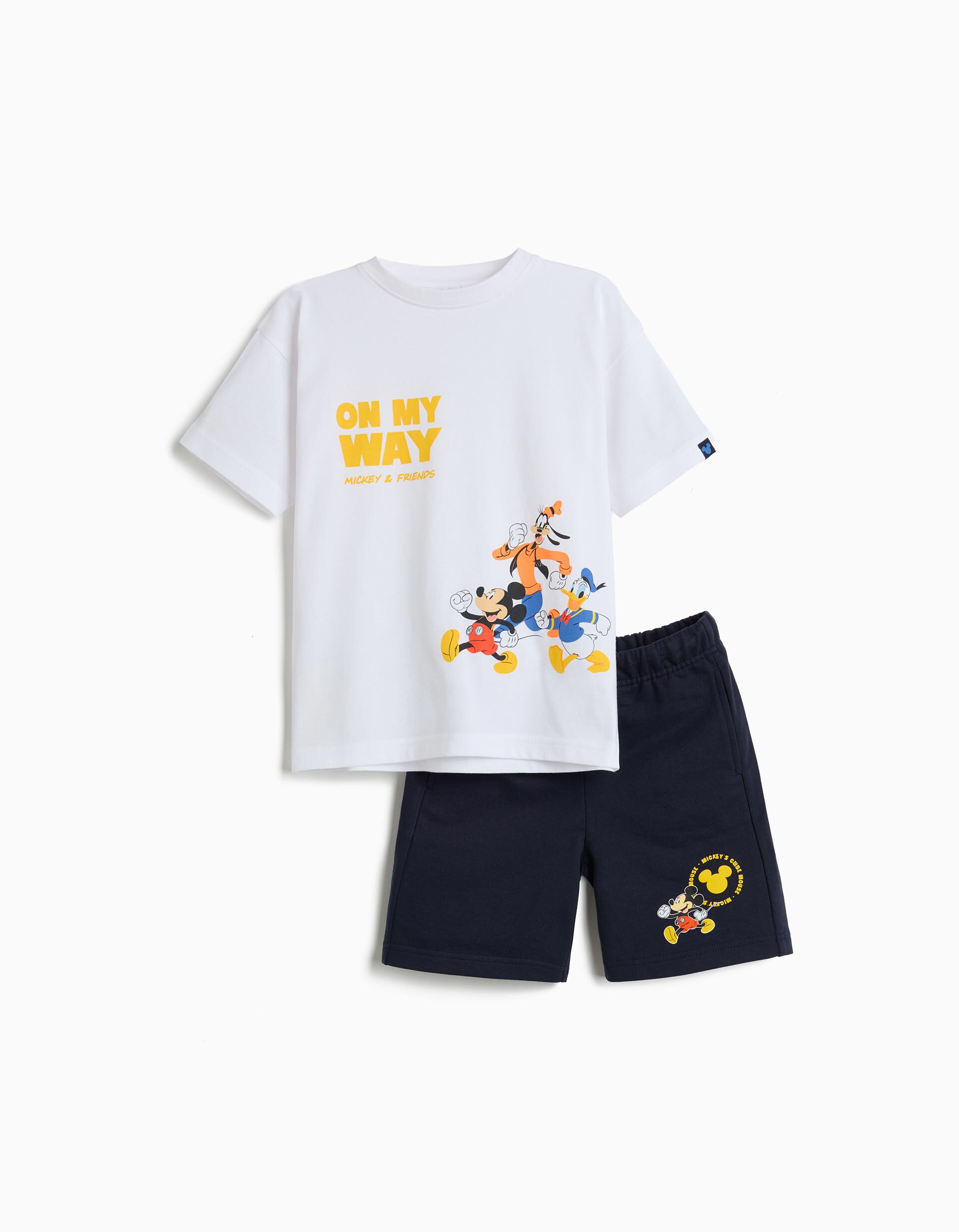 Conjunto 'Mickey' &copy;Disney, Menino, Branco