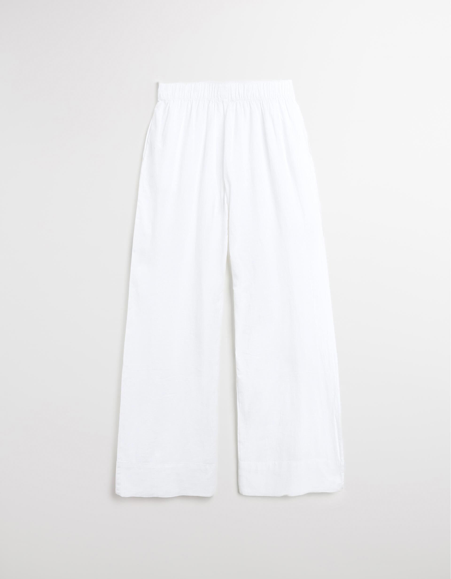 Comprar Online Cal&ccedil;as de Linho, Mulher, Branco