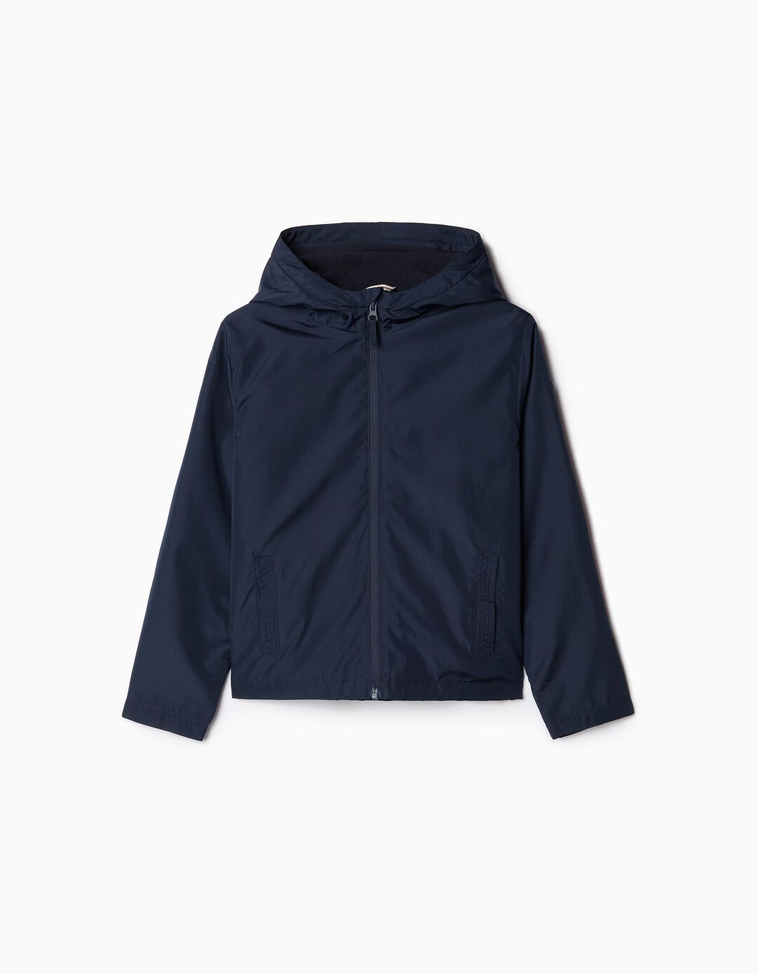 Parka Capuz Interior Polar, Menino, Azul Escuro