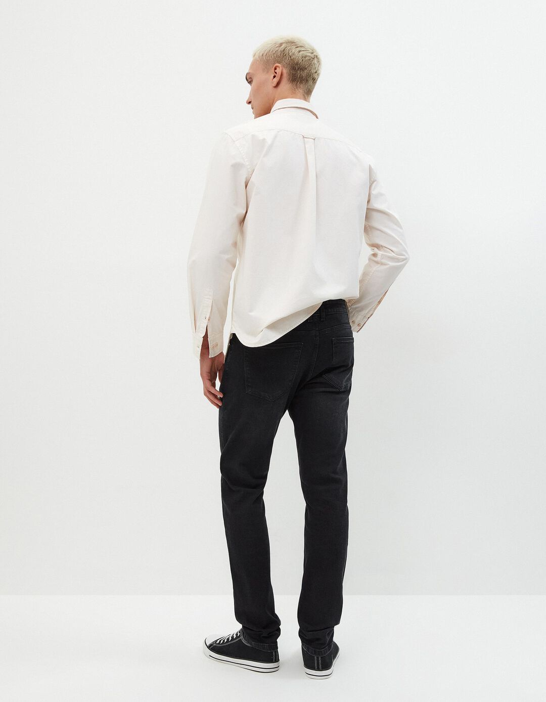Jeans Skinny Fit, Homem, Preto