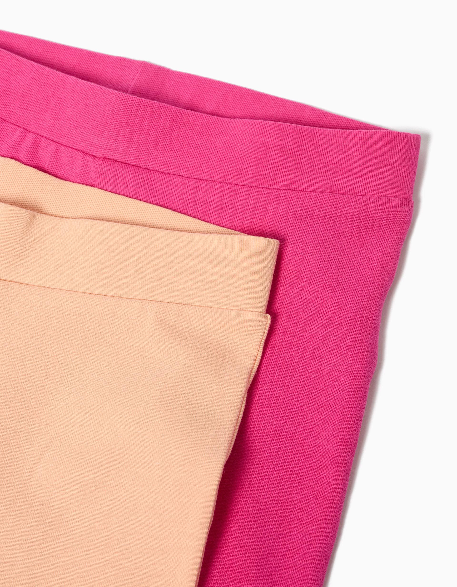 Comprar Online Pack 2 Leggings, Menina, Rosa Escuro 