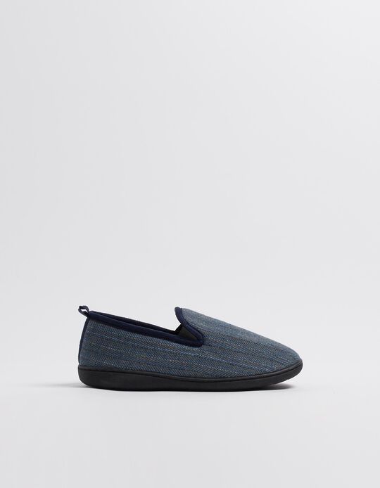 Comprar Online Pantufas Textura, Homem, Azul