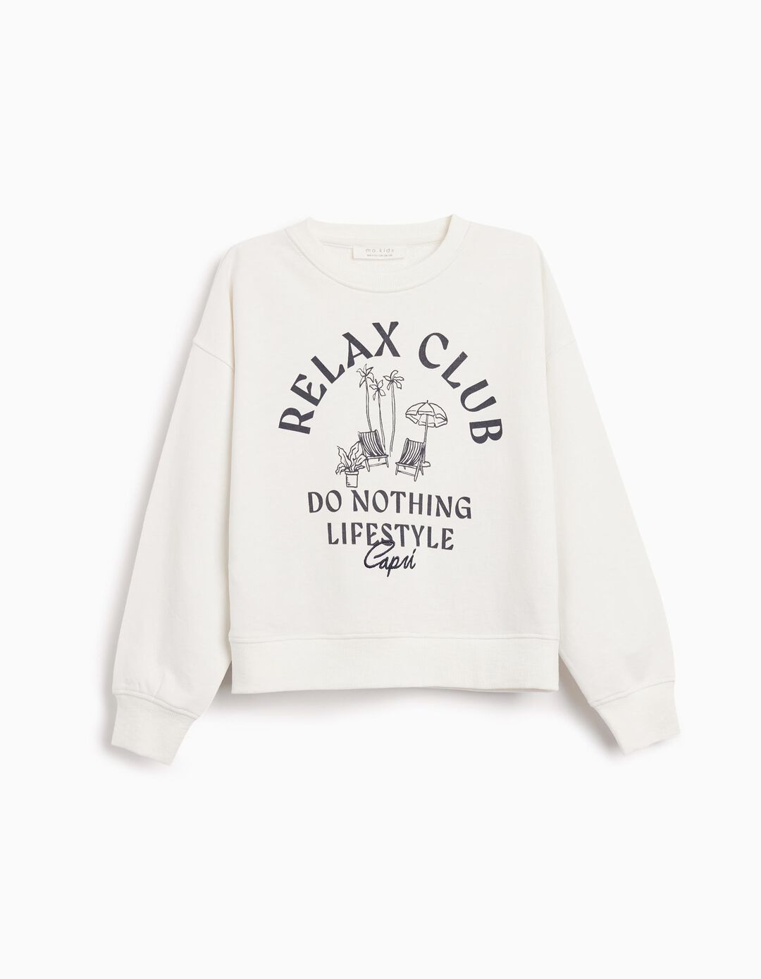 Sweatshirt, Menina, Branco 