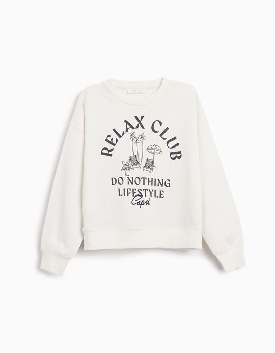 Comprar Online Sweatshirt, Menina, Branco 
