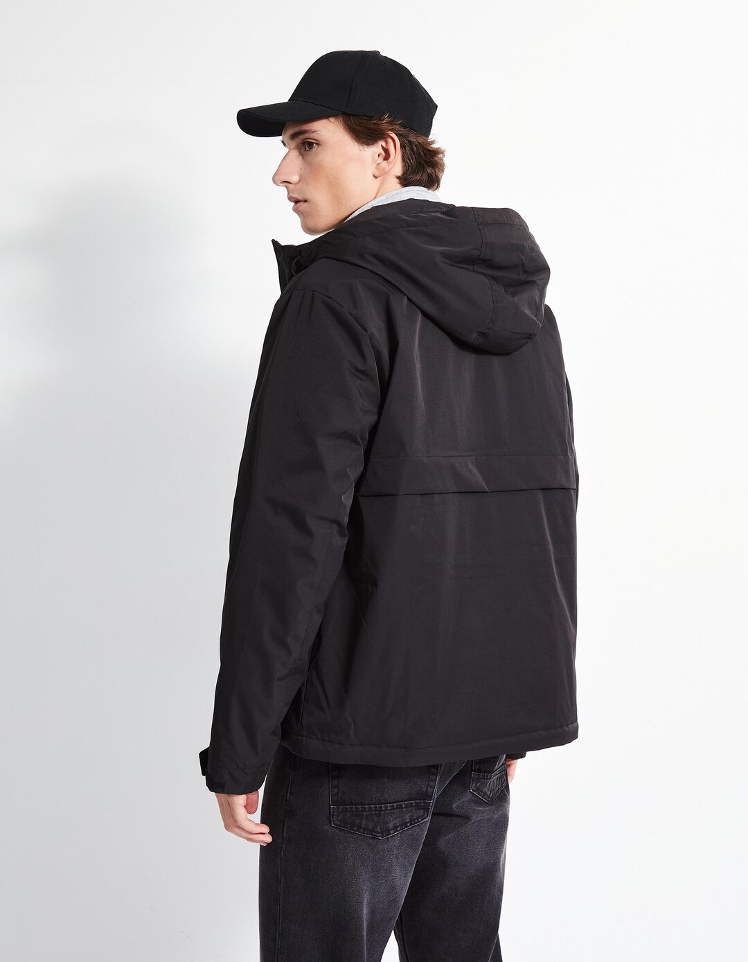 Parka Náutica Capuz, Homem, Preto