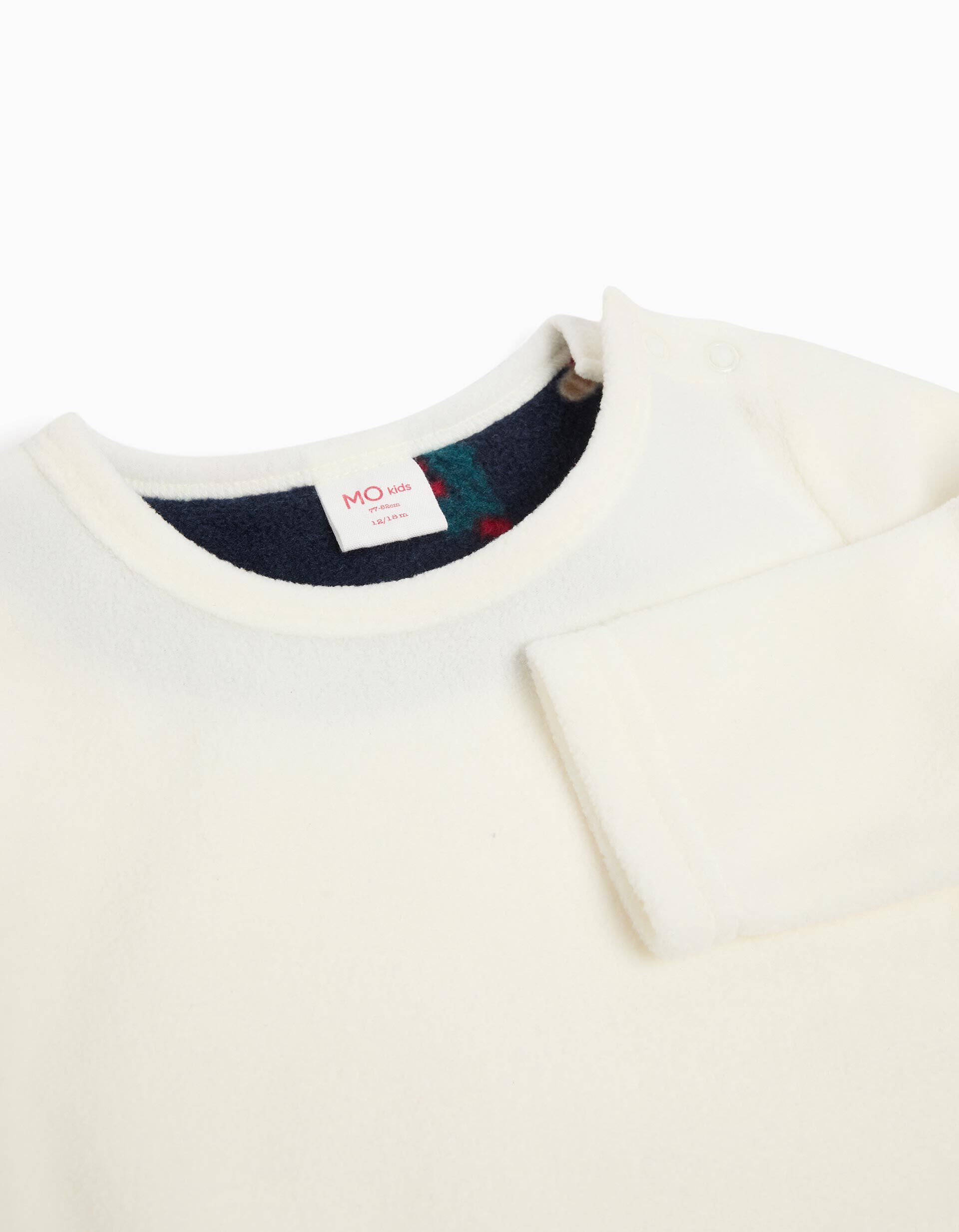Comprar Online Pijama Polar Natal, Menina, Branco