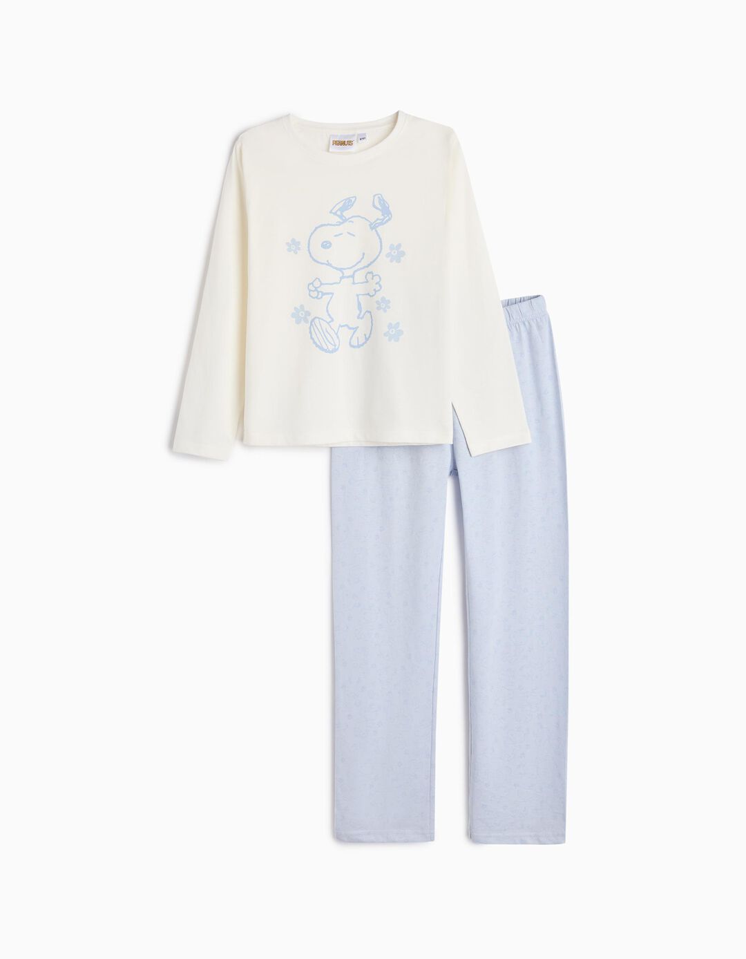 Pijama 'Snoopy', Menina, Bege Claro