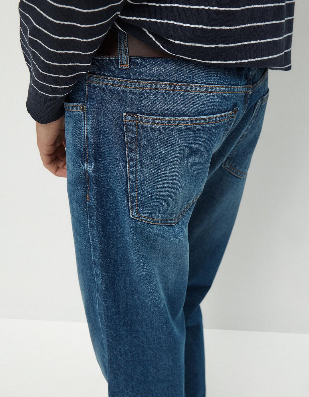 Calças de Ganga Slim Fit, Homem, Azul