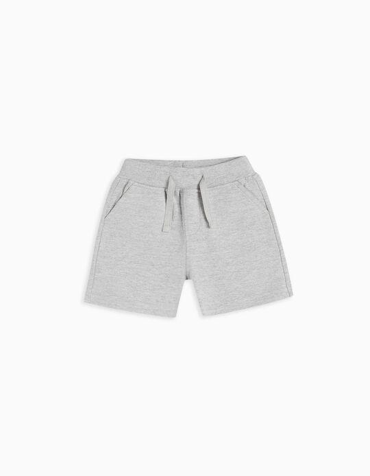 Comprar Online Calções de Felpa, Bebé Menino, Cinzento