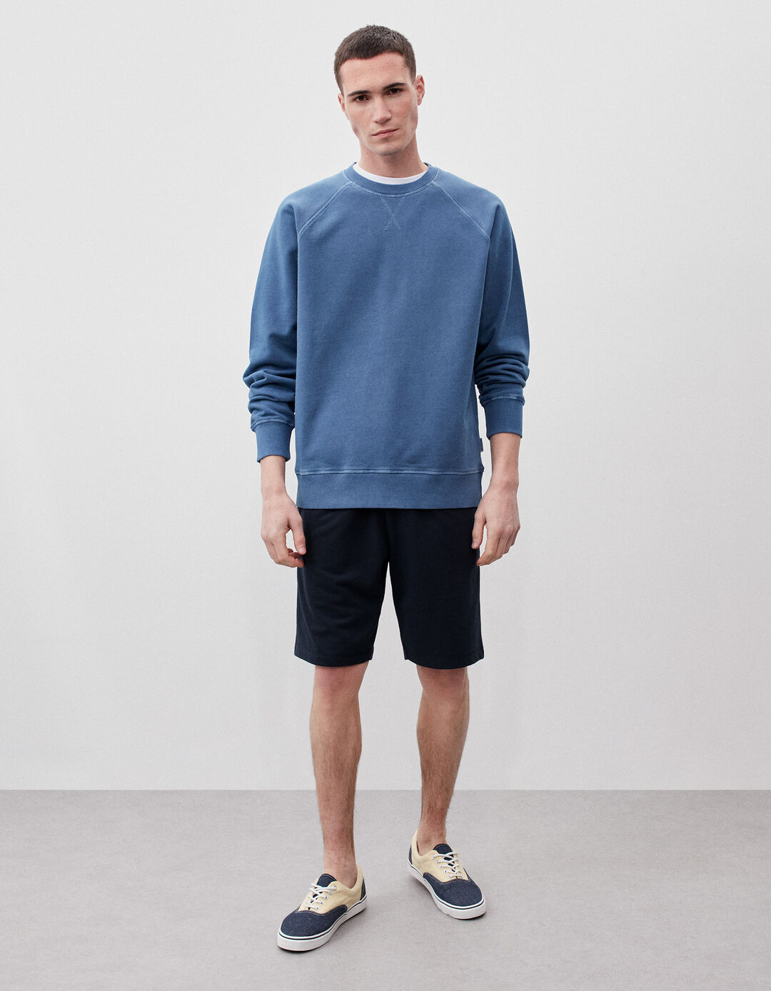 Calções Jogging, Homem, Azul Escuro