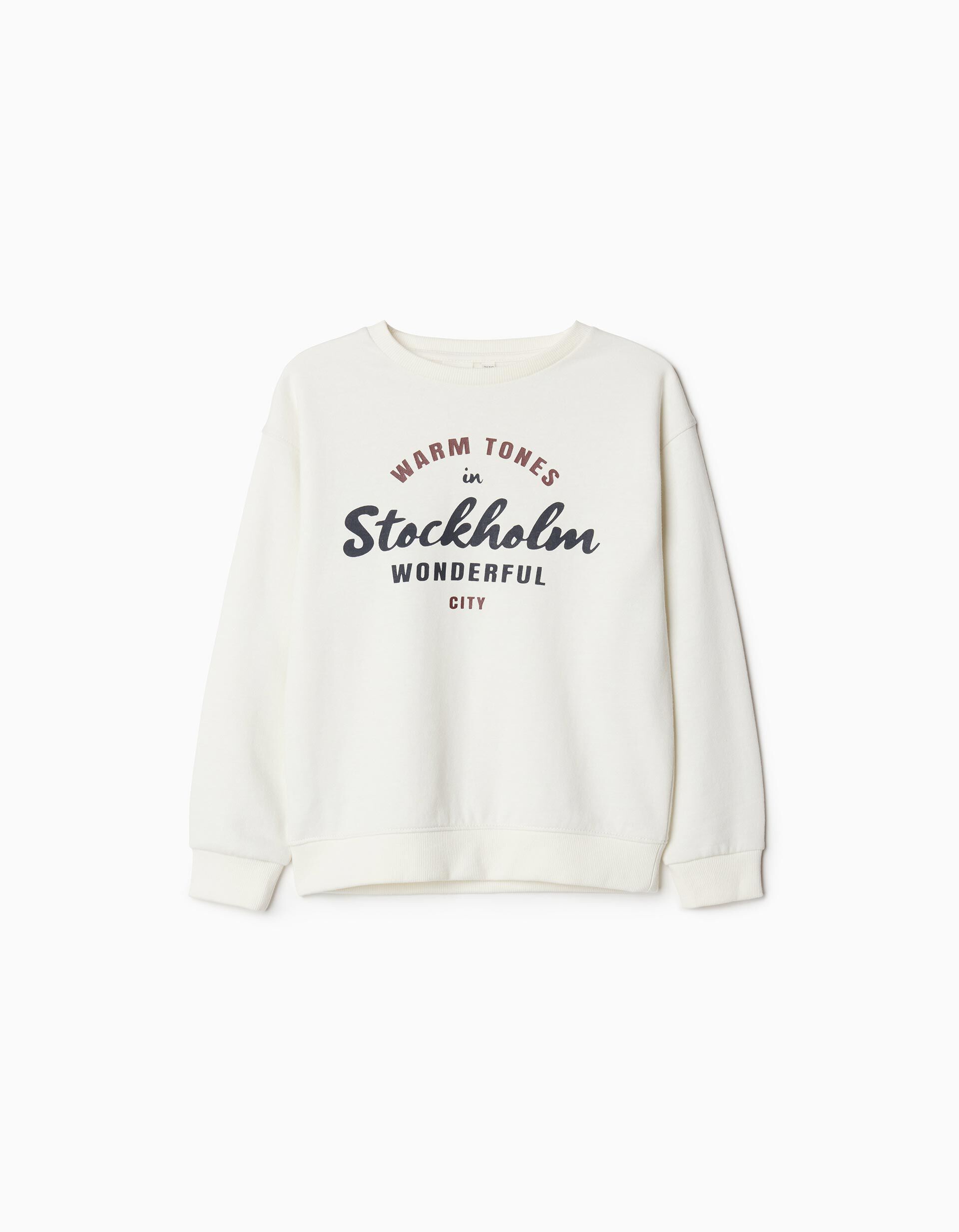 Comprar Online Sweatshirt de Felpa, Menina, Branco
