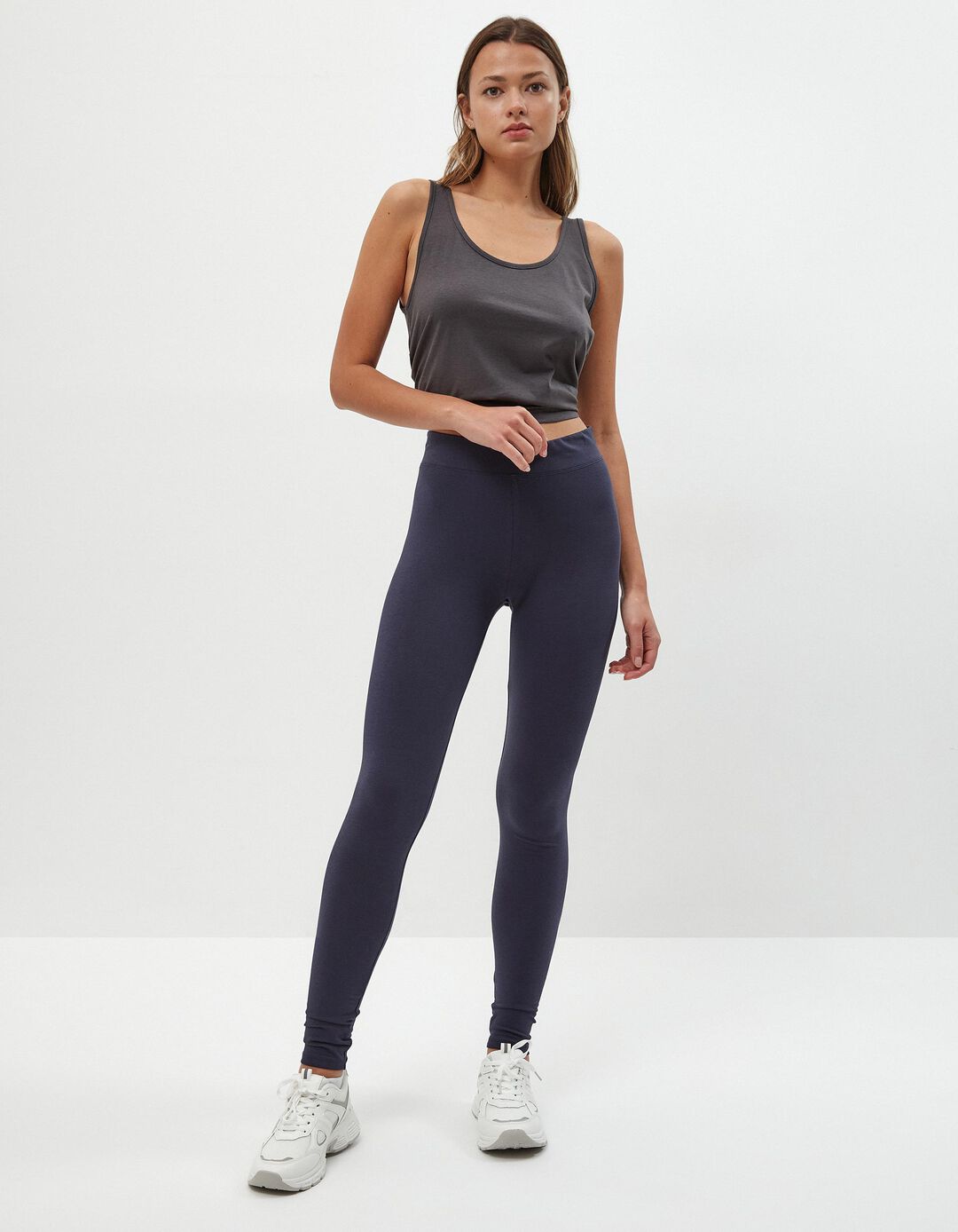 Leggings B&aacute;sicos, Mulher, Azul