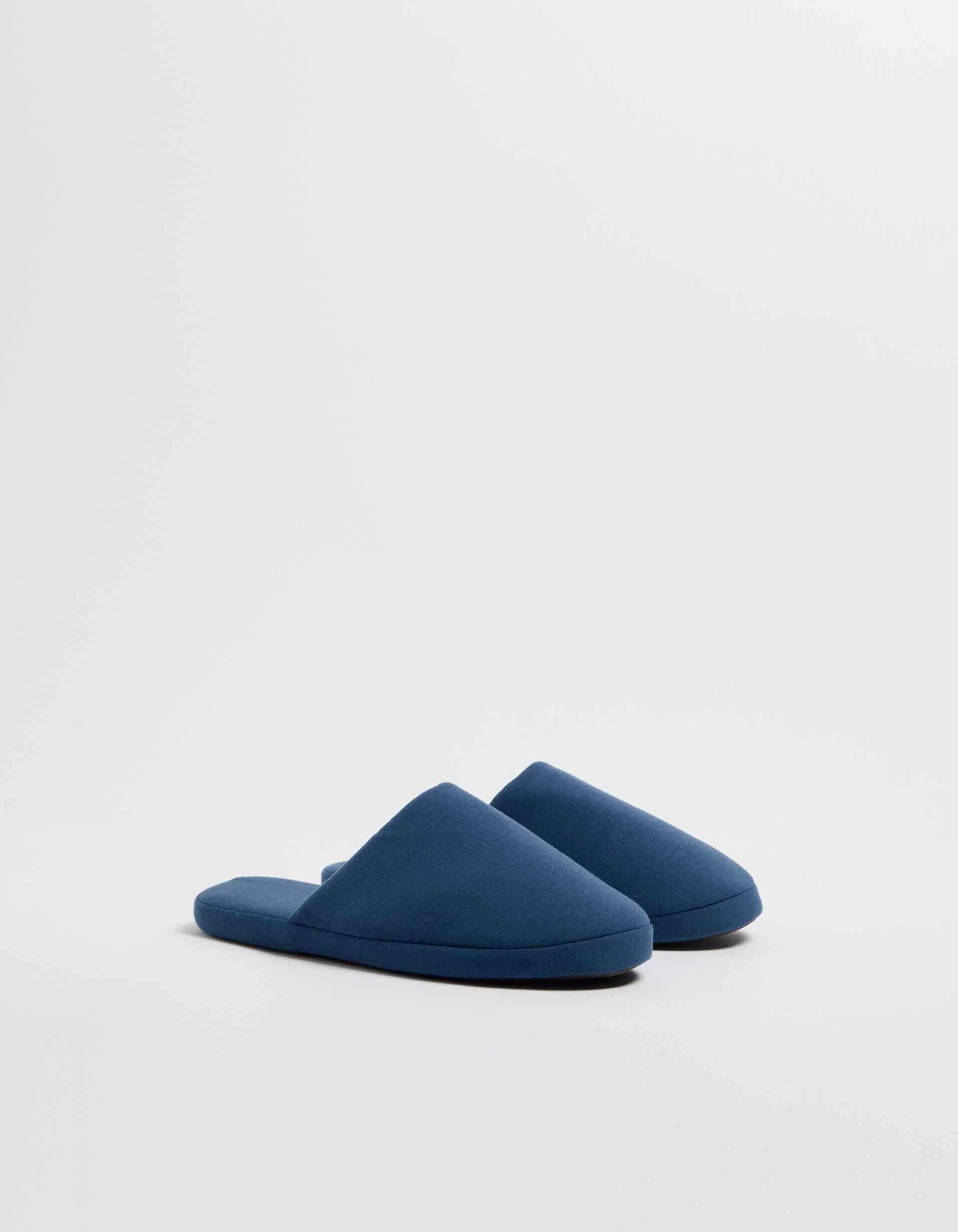 Comprar Online Chinelos de Quarto Jersey, Homem, Azul