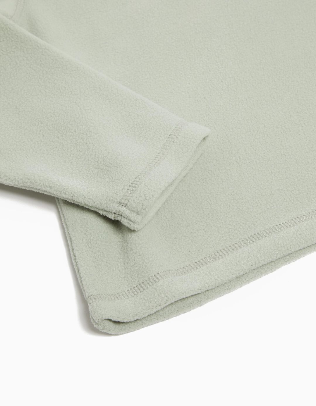 Sweatshirt Polar Fecho de Correr, Menina, Verde Claro