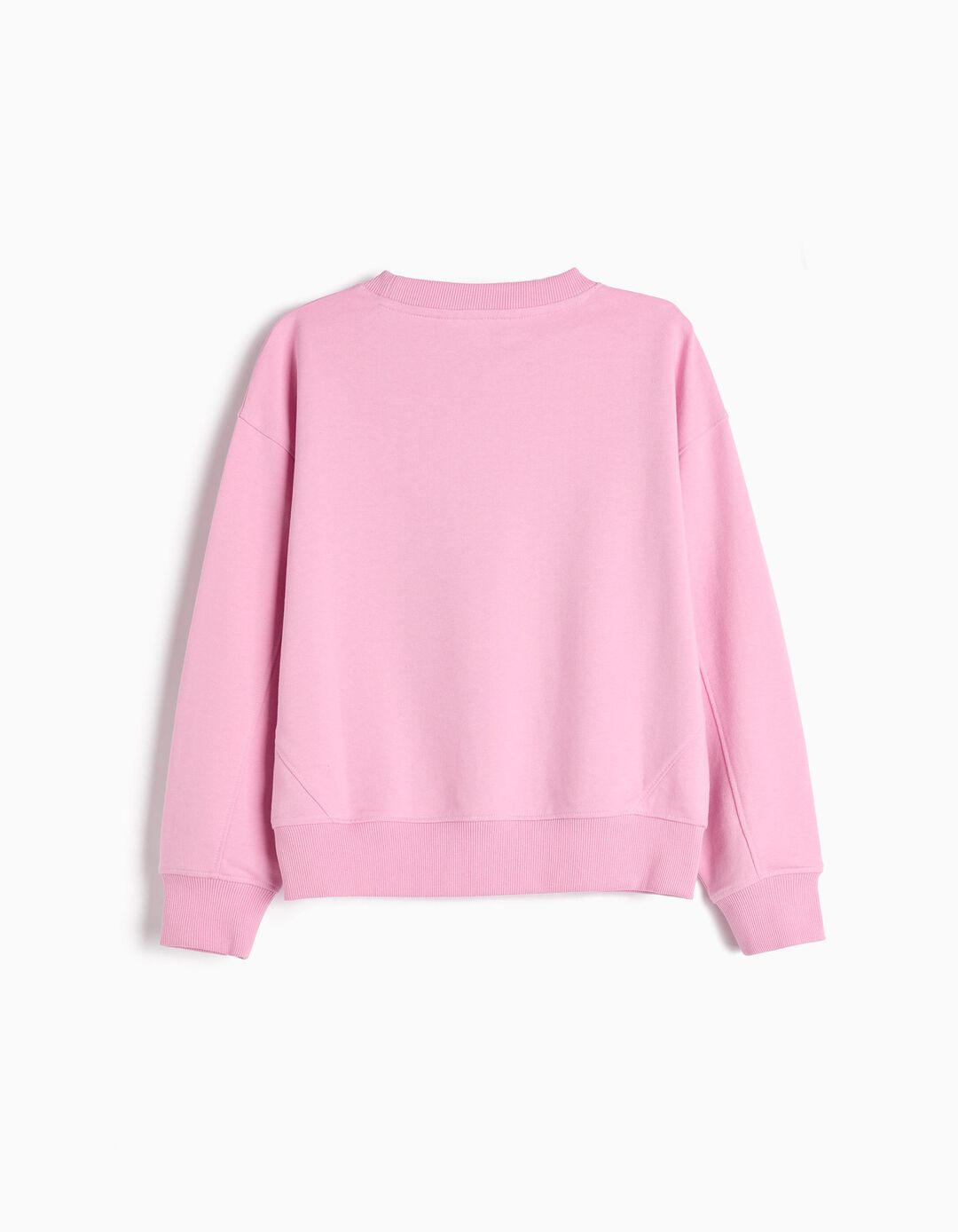 Sweatshirt Estampado, Menina, Rosa 