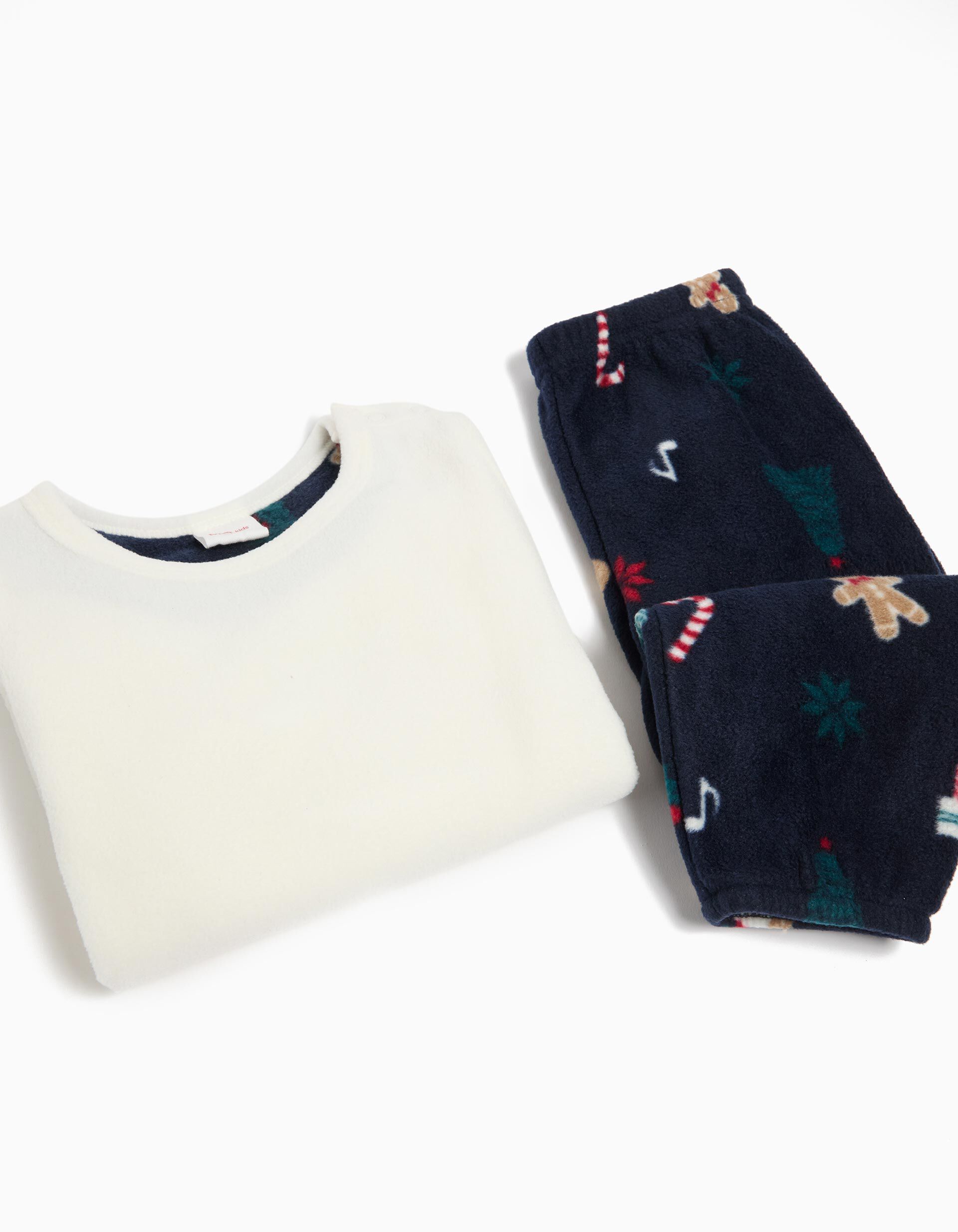 Comprar Online Pijama Polar Natal, Menina, Branco