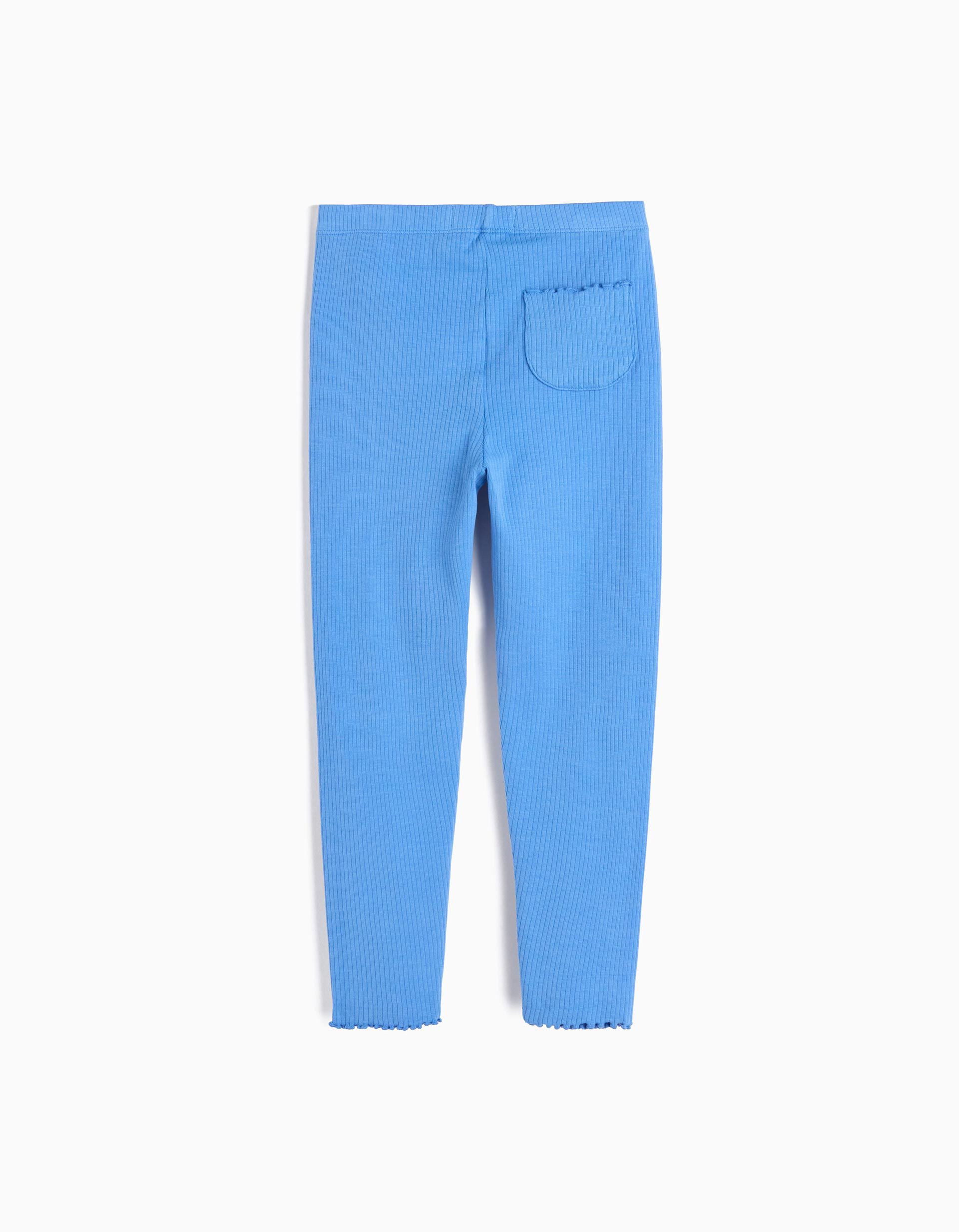 Comprar Online Leggings Malha, Menina, Azul