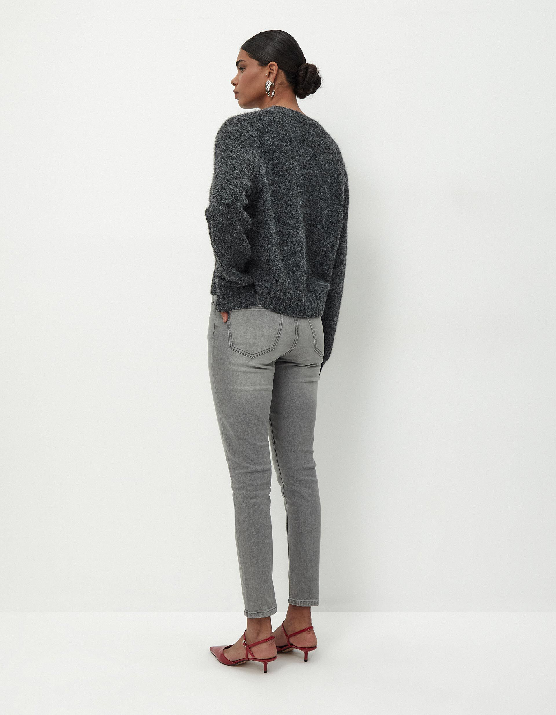 Comprar Online Cal&ccedil;as de Ganga Skinny, Mulher, Cinzento