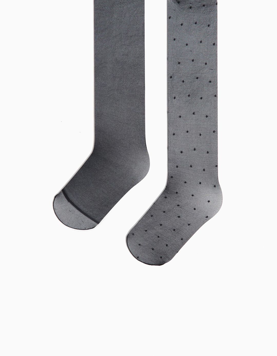 Pack 2 Pares de Collants Festa, Menina, Preto