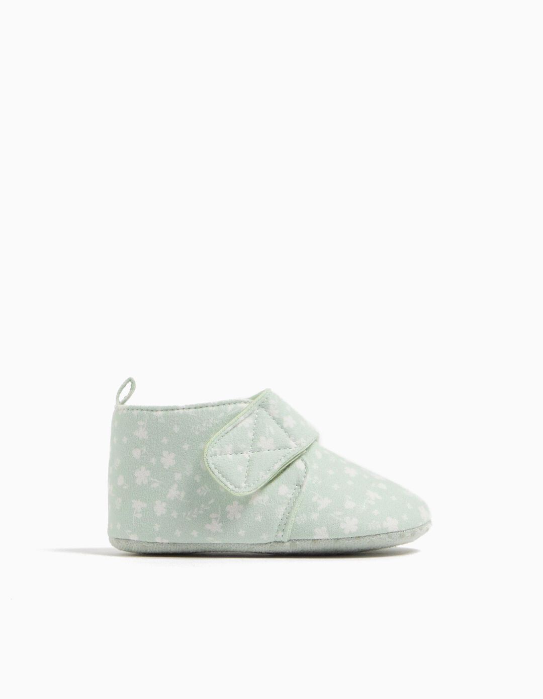 Botinhas Estampado, Beb&eacute;, Verde Claro