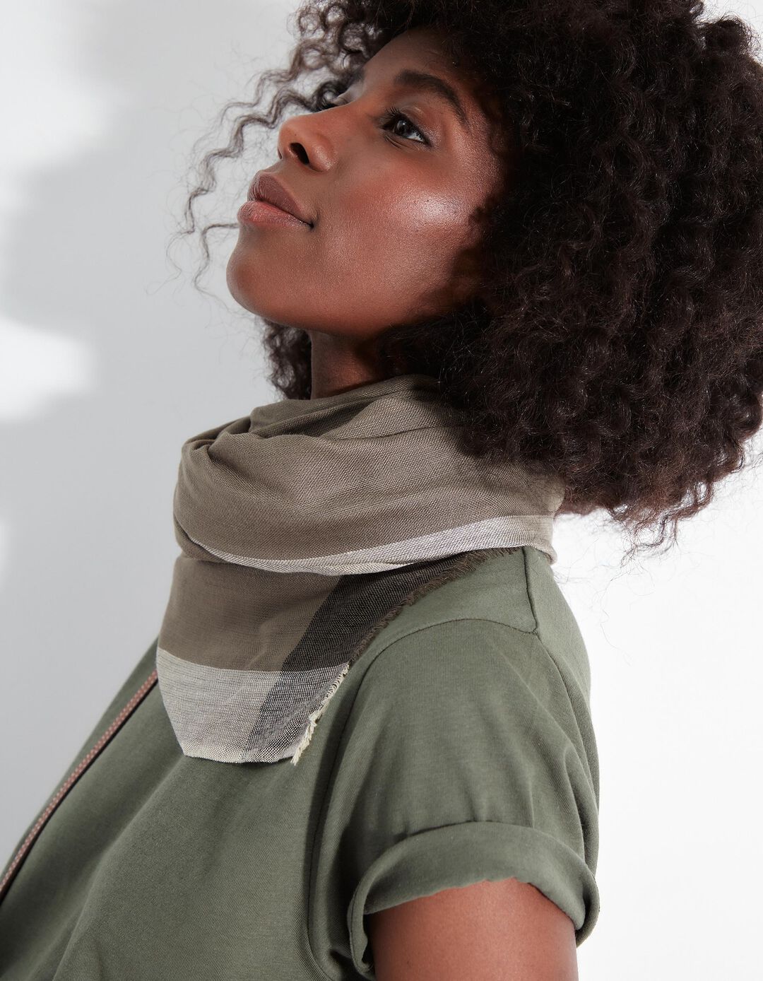 Len&ccedil;o Riscas, Mulher, Verde Escuro