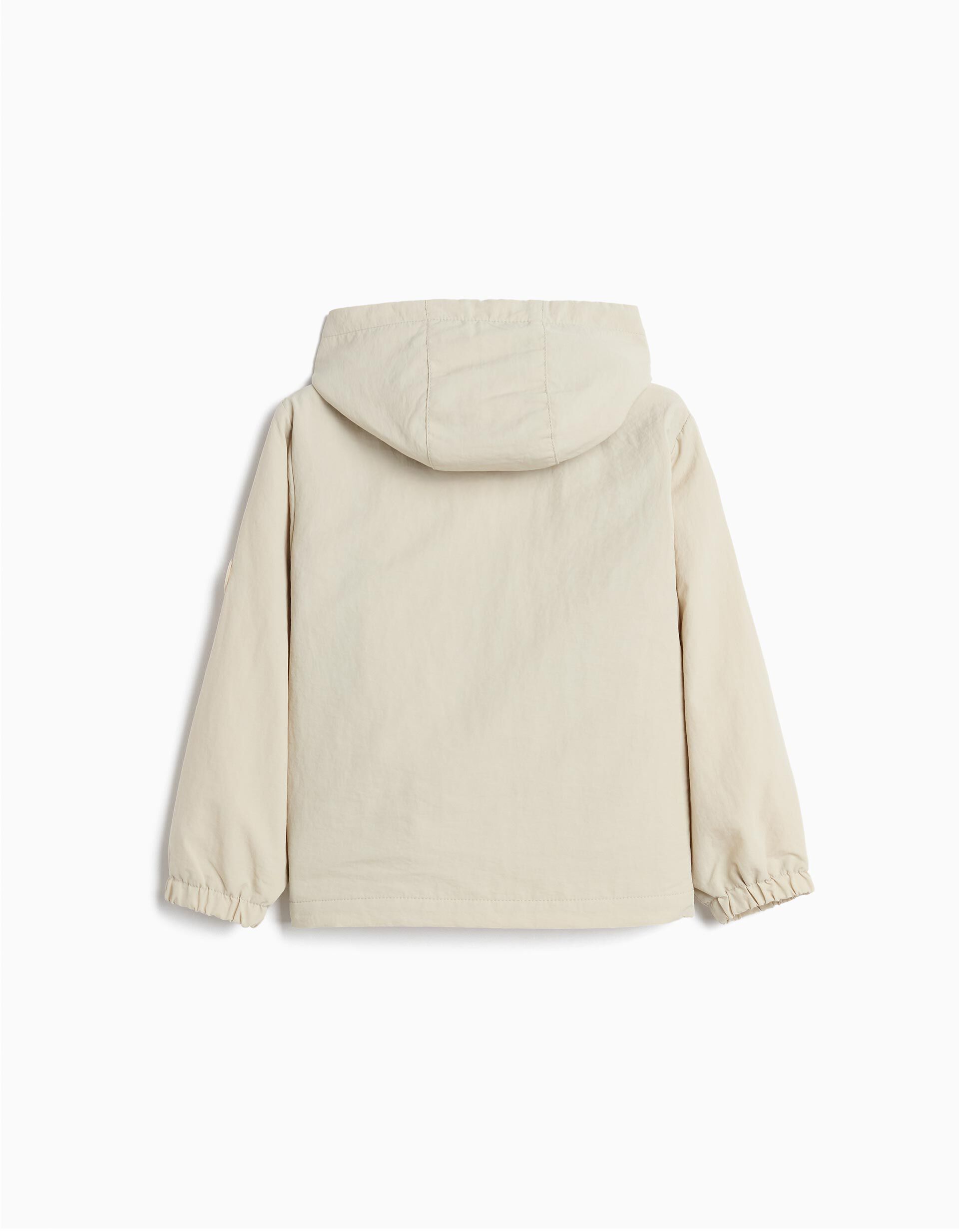 Parka Polar, Menino, Bege Claro