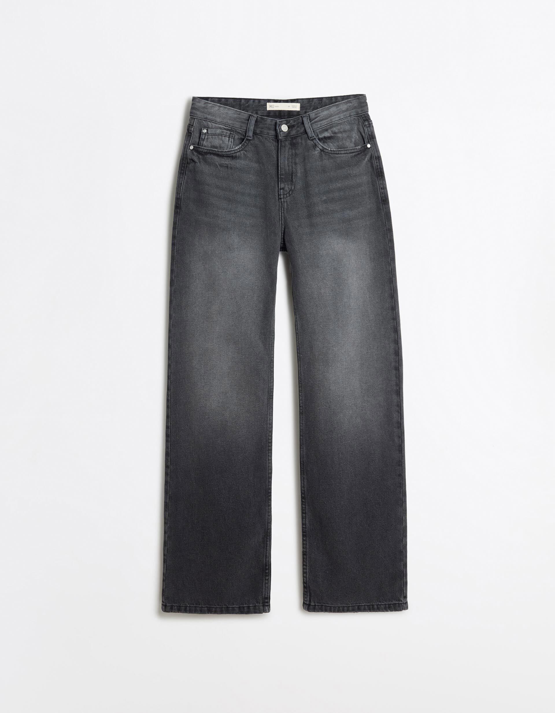 Cal&ccedil;as De Ganga 'Wide Leg', Mulher, Cinzento Escuro
