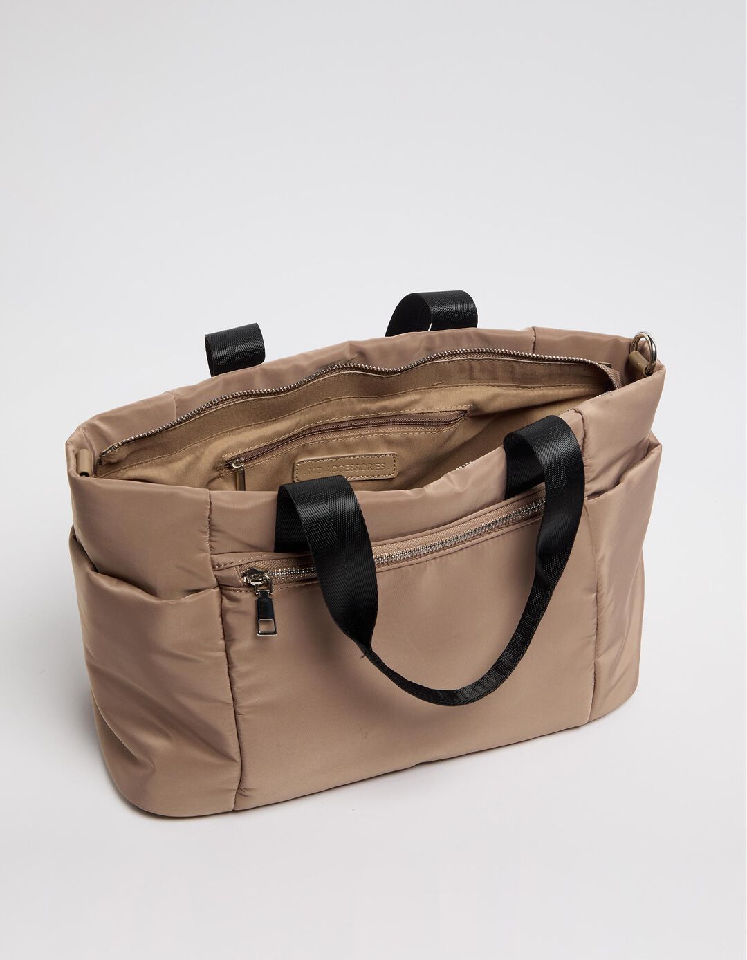 Mala Nylon, Mulher, Bege