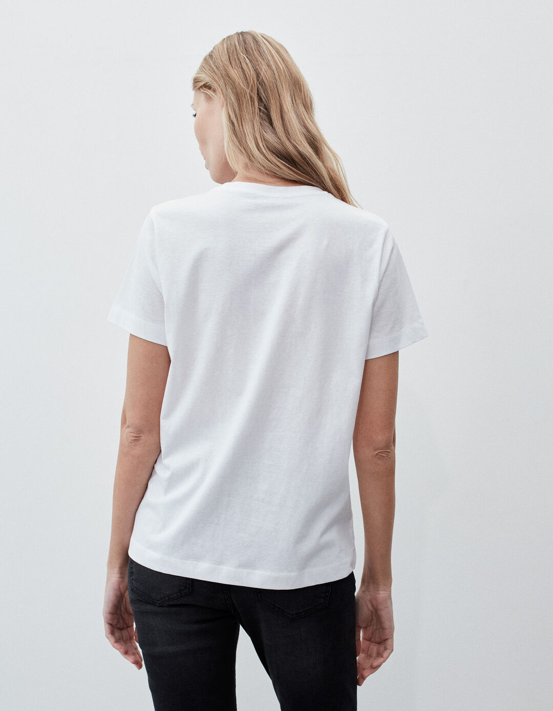 T-shirt, Mulher, Branco
