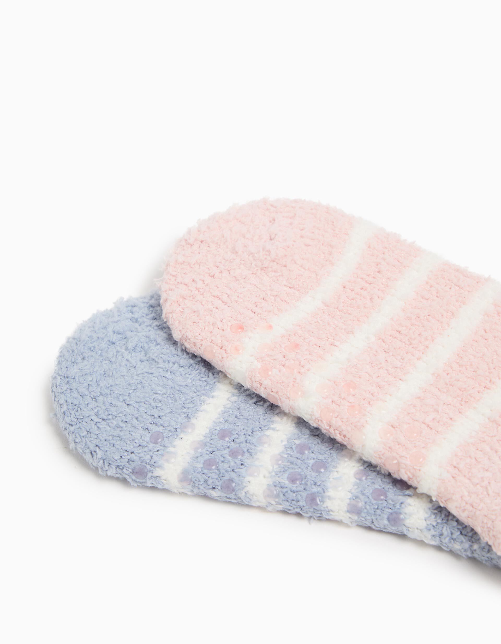 Comprar Online Pack 2 Pares de Meias Antiderrapantes, Menina, Multicor
