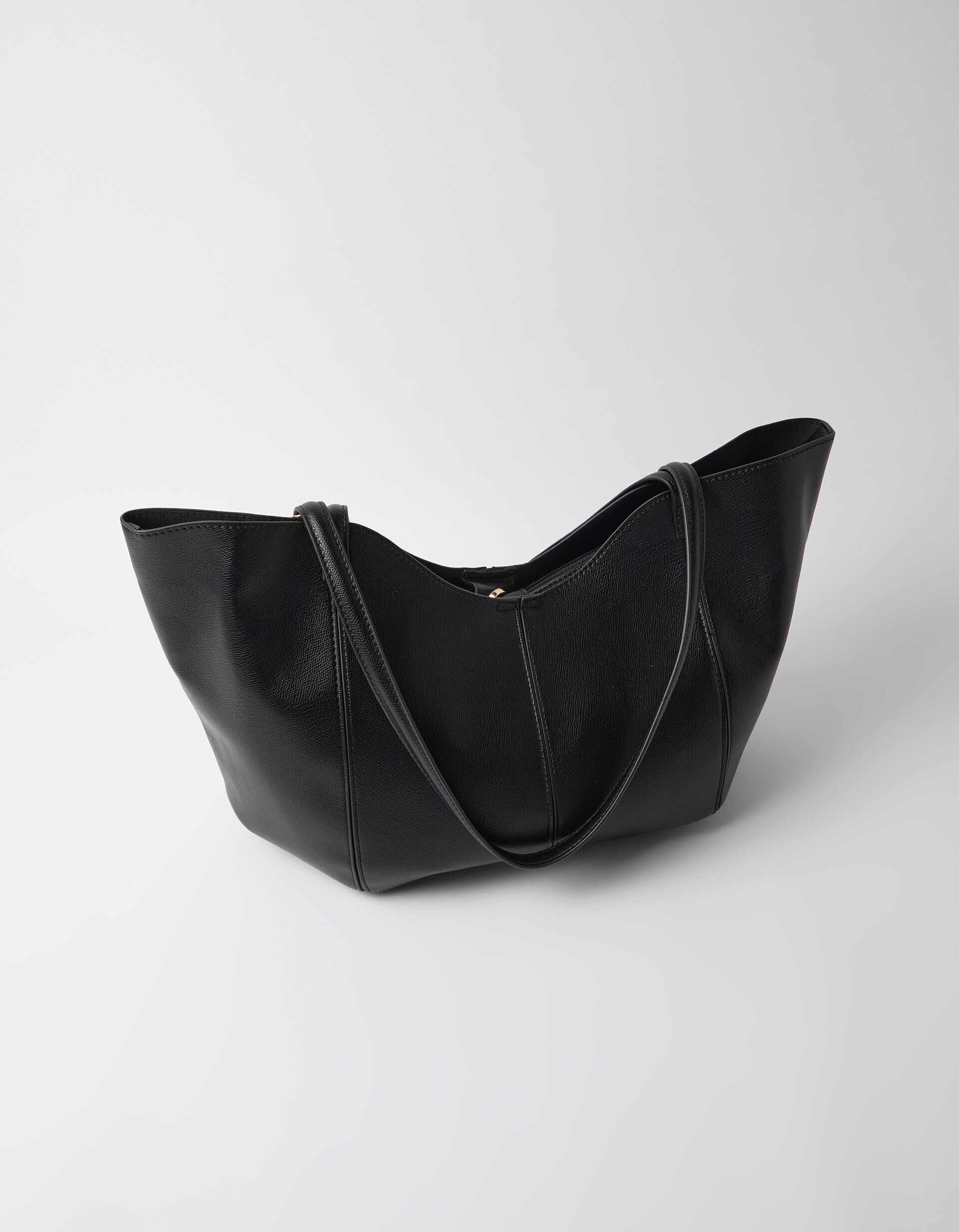 Mala Shopper Com Pendente, Mulher, Preto