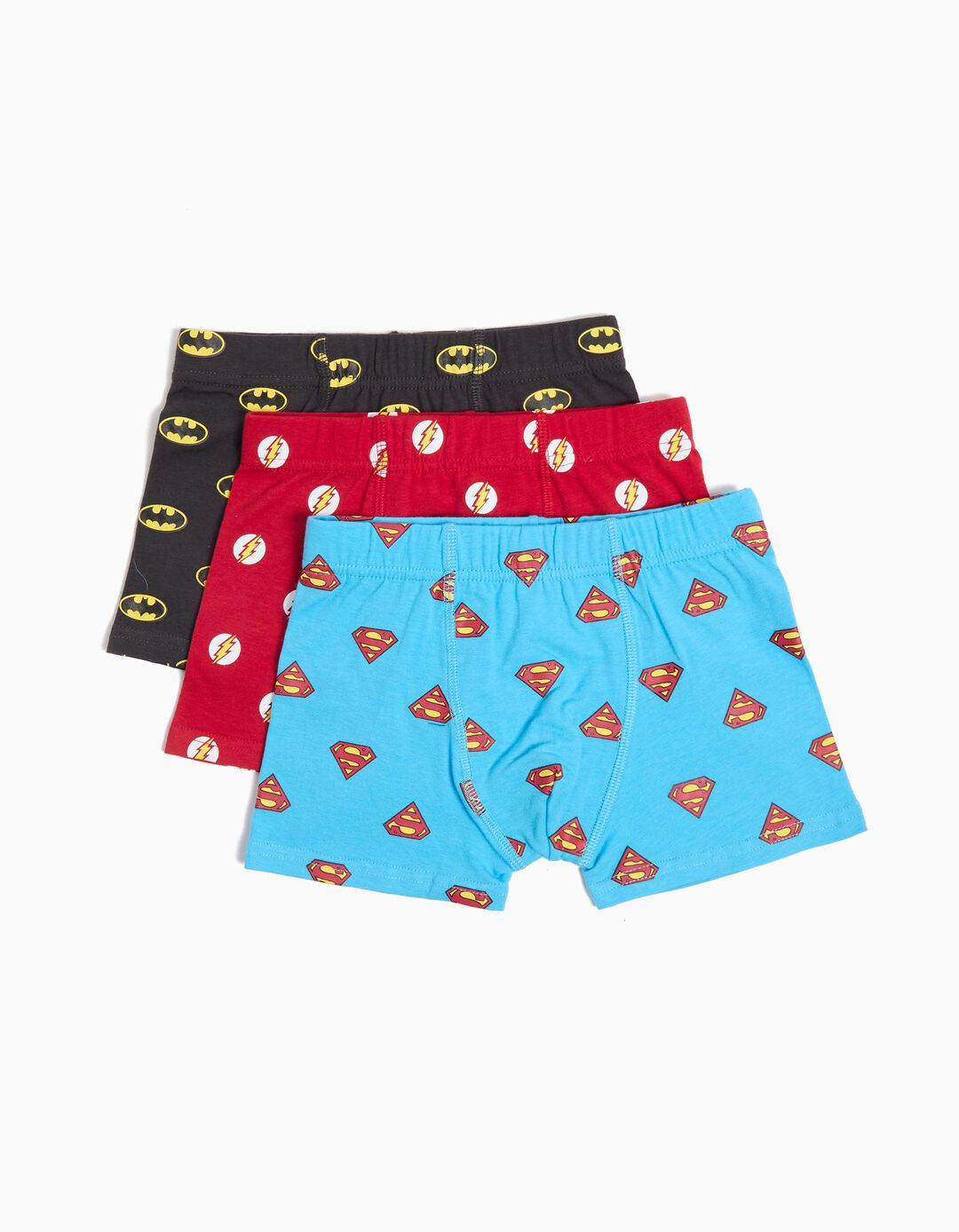 Pack 3 Boxers 'Liga da Justi&ccedil;a', Menino, Multicor