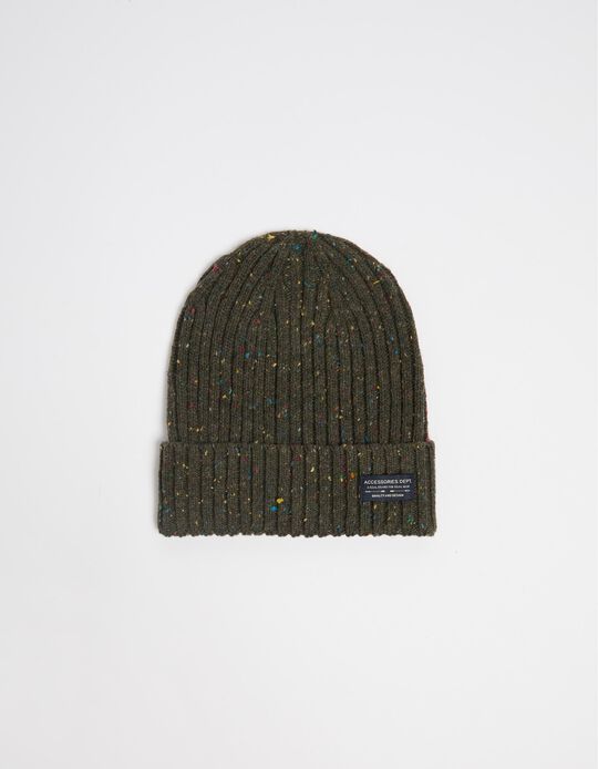 Comprar Online Gorro Malha Mesclada, Homem, Verde