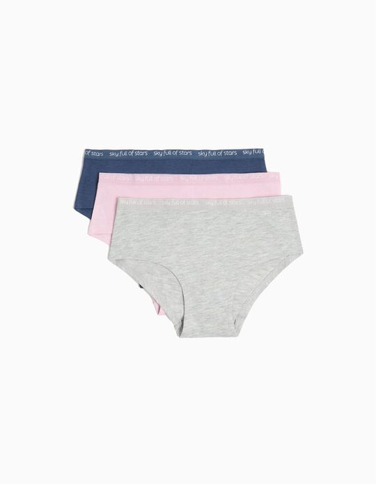 Comprar Online Pack 3 Cuecas Hipster, Menina, Multicor