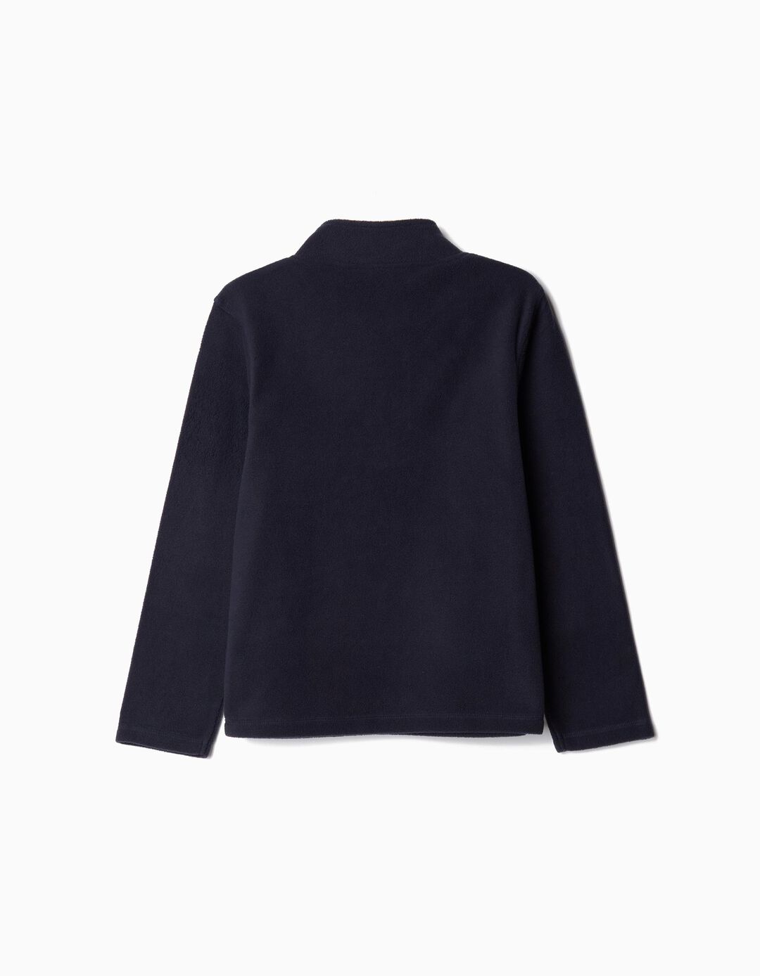 Sweatshirt Polar Fecho de Correr, Menino, Azul Escuro